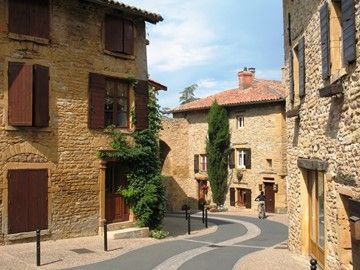 oingt village french walking in beaujolais rhone